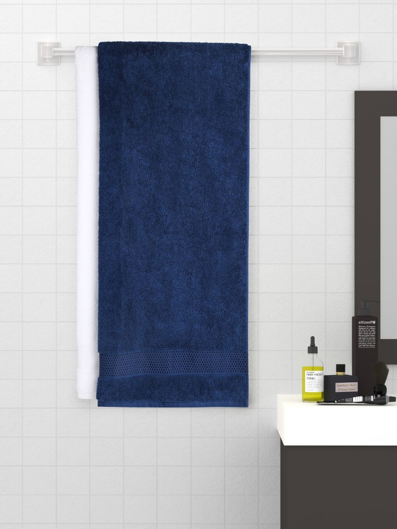 Little Treasure Baby Boy Plush Bathrobe, Chevron Elephant, 0-9 Months