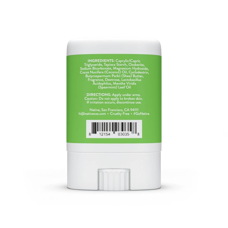 Native Cucumber & Mint Mini Deodorant for Women -  Trial Size - 0.35oz