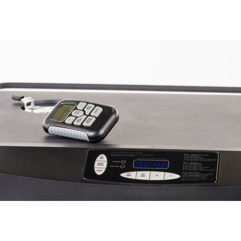 Masterbuilt 20075315 20in x 25in x 40in Digital Electric BBQ Food Meat Smoker with Remote Control, Thermostat, Meat Probe Thermometer, and Full Window