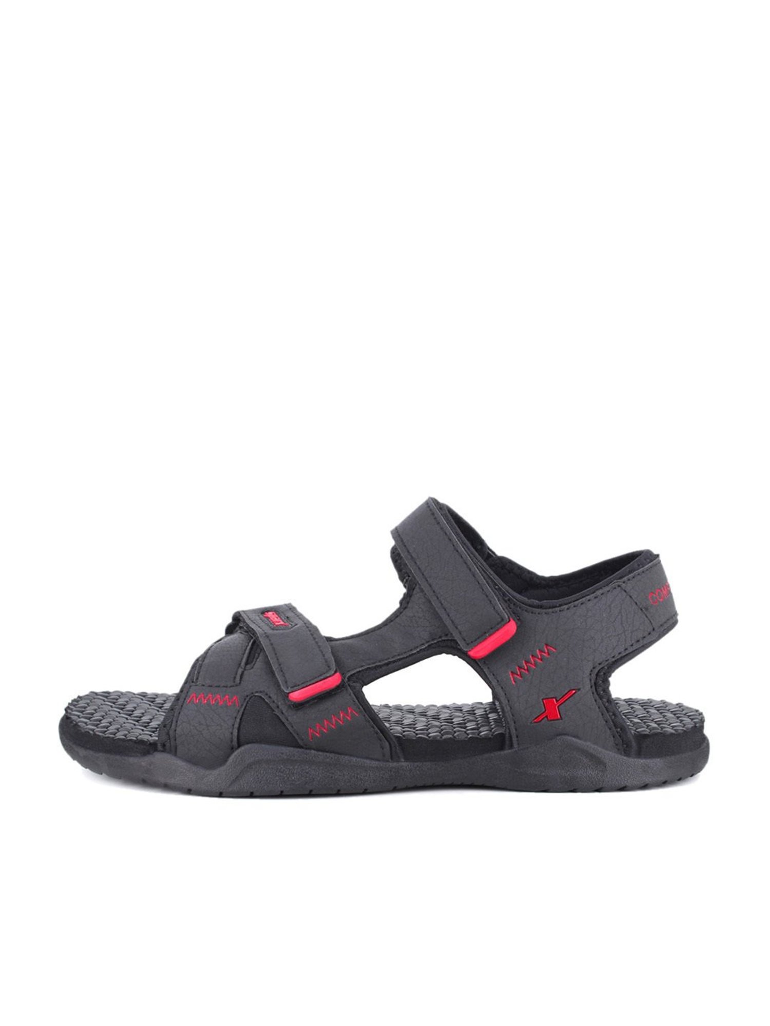 Sparx Men's Black Floater Sandals