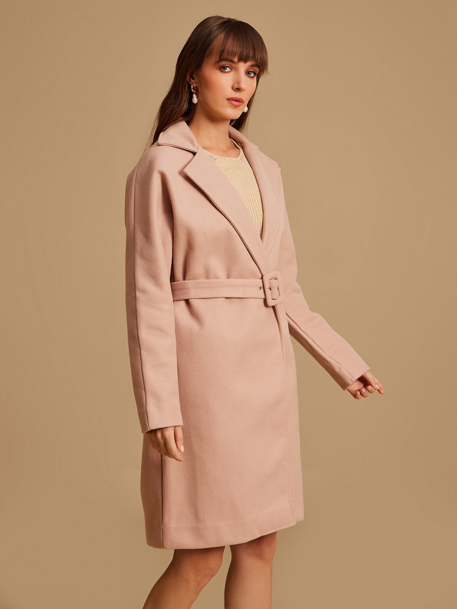 Kazo Cream Wool Overcoat