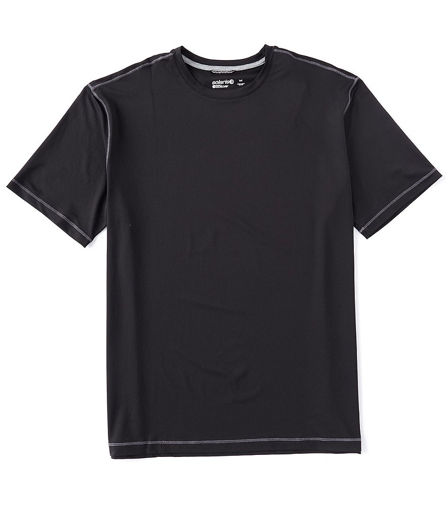 Solaris Powered by CoolCore Short-Sleeve Solid Mesh Crew Tee