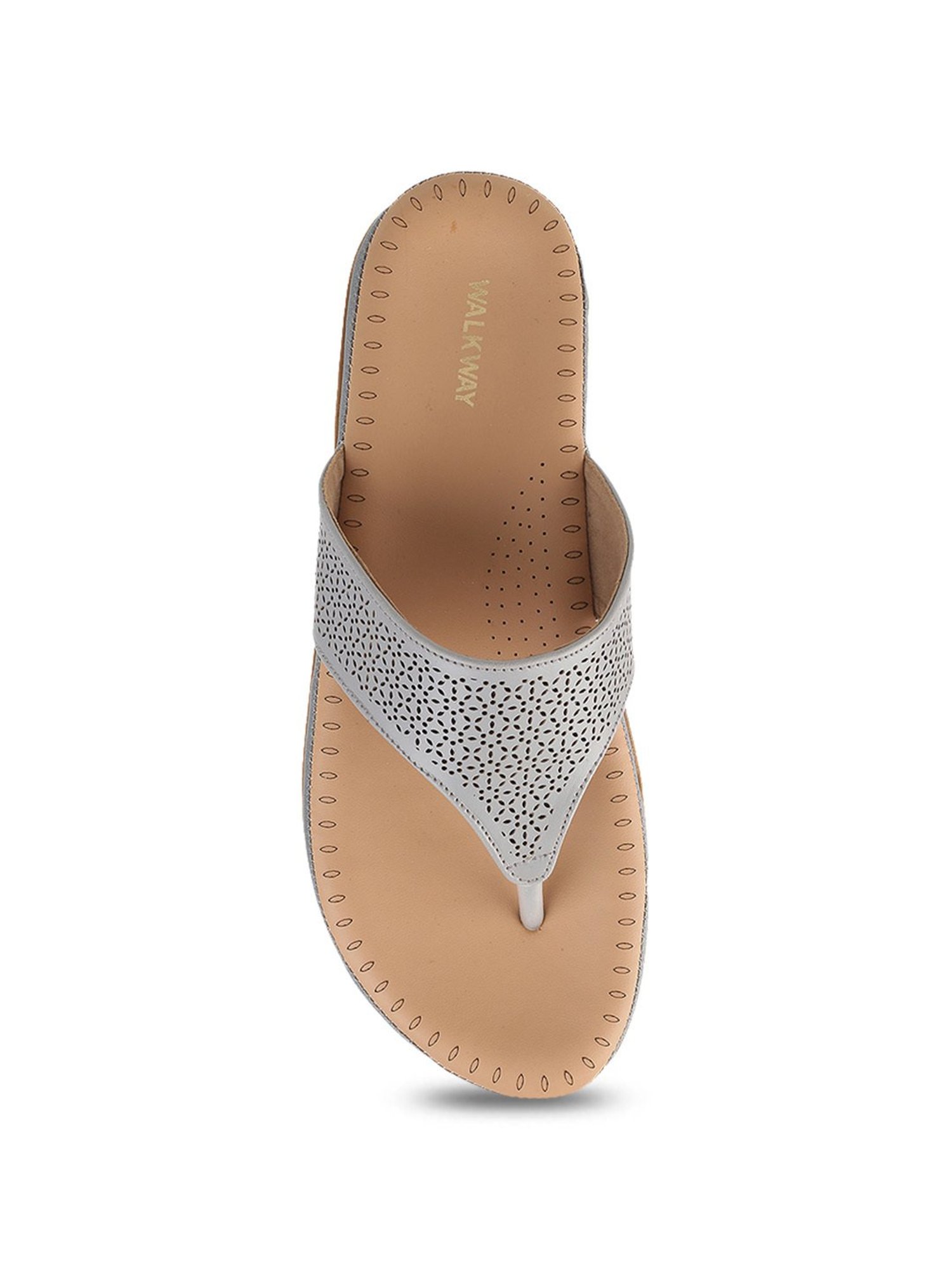 Walkway Women's Grey Thong Sandals