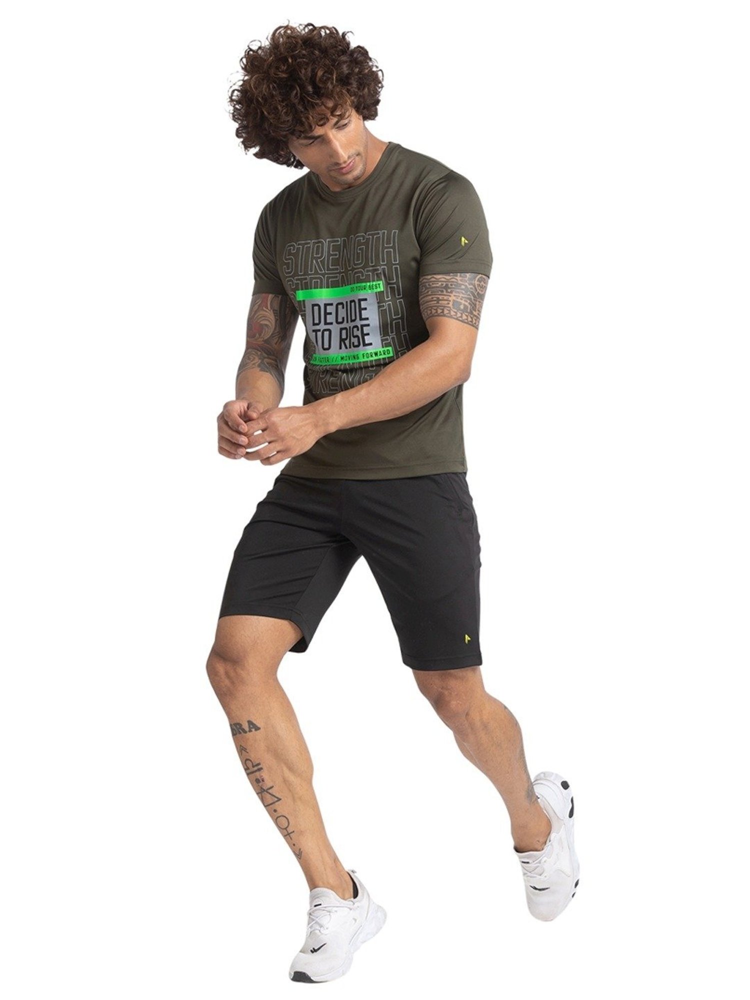 Parx Green Regular Fit Printed T-Shirt