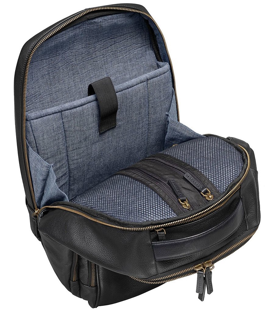 Johnston & Murphy Pebble Leather Backpack