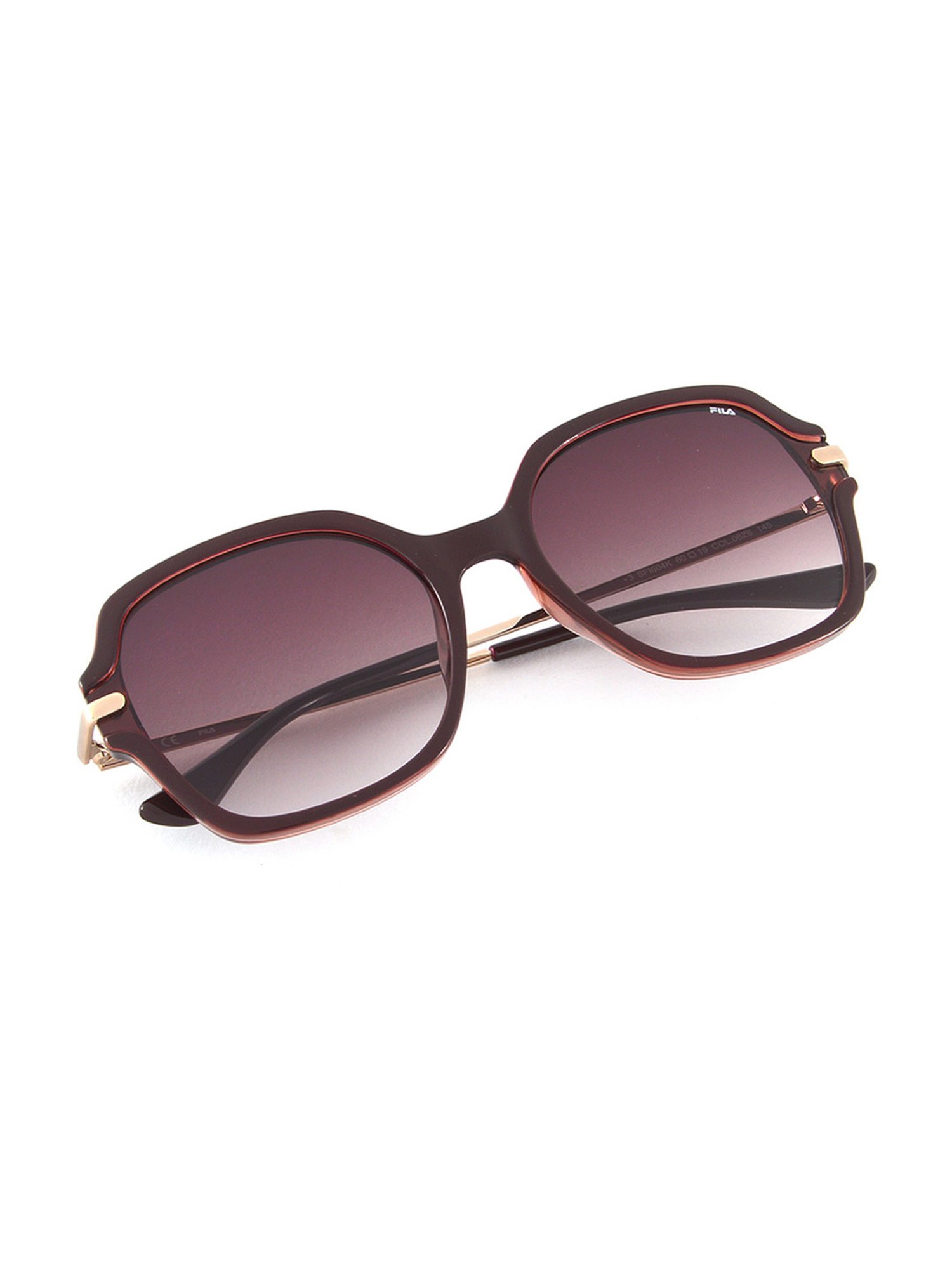 Fila Brown Square UV Protection Sunglasses for Women