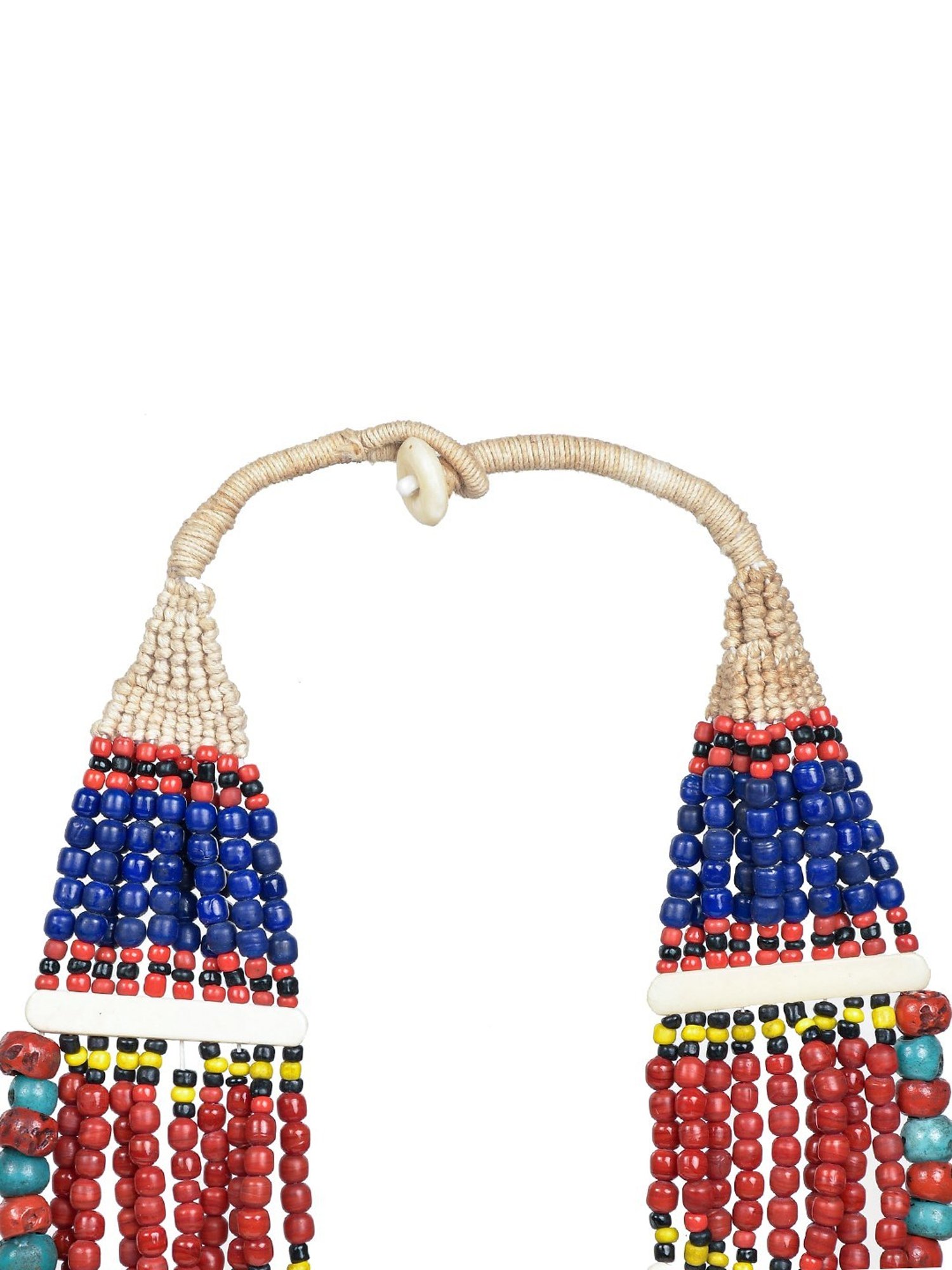 Imli Street Multicolor Vintage Naga Beaded Tribal Necklace
