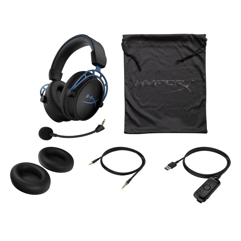 HyperX Cloud Alpha S Over-Ear Gaming Headset - Blue (Manufacturer Refurbished)