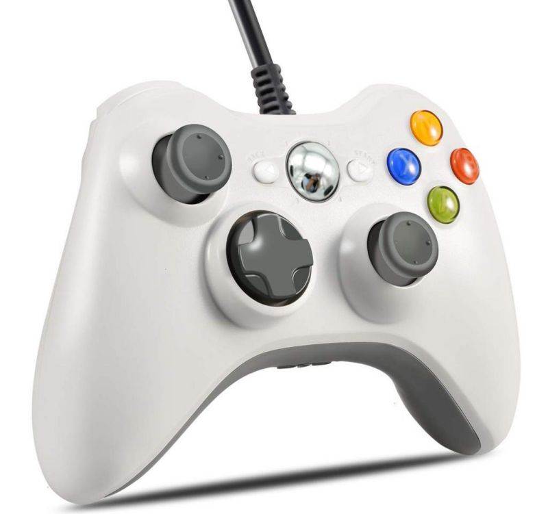 Xbox 360 Wired Game Controller, CORN USB Gamepad, Joypad with Shoulders Buttons, for Microsoft Xbox360/Xbox 360 Slim/PC