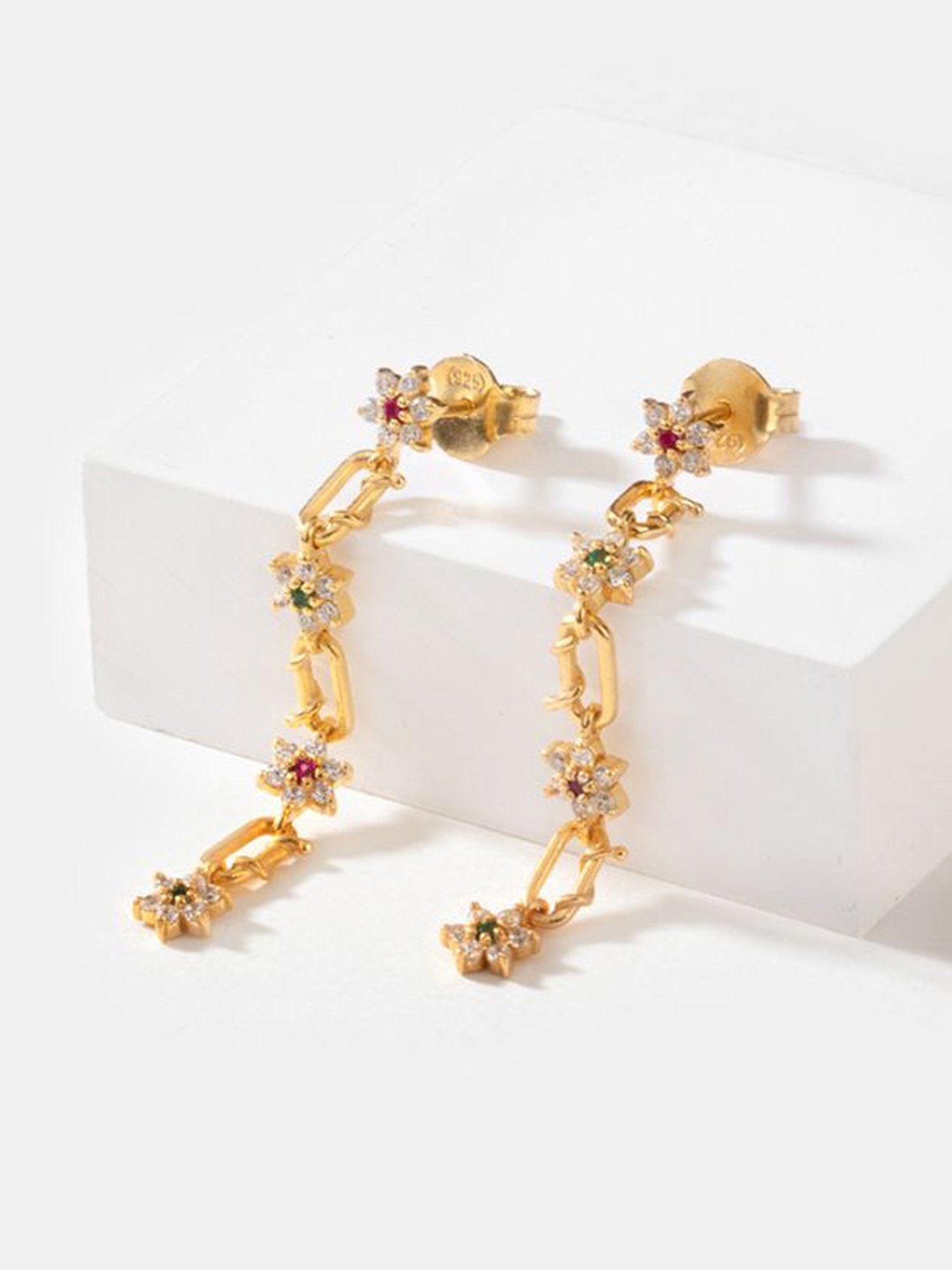 Shaya 92.5 Sterling Silver Link of Love Earrings for Women