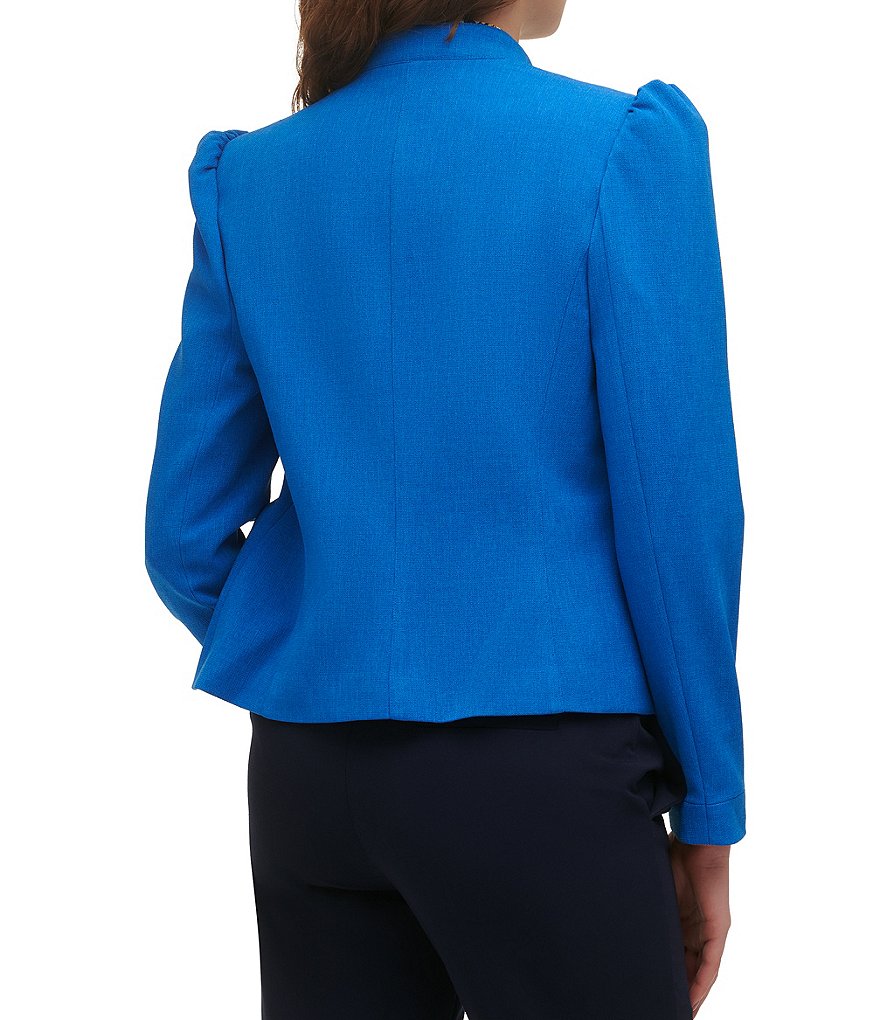 Kasper Glen Plaid Notch Lapel Two Button Front Pocket Jacket