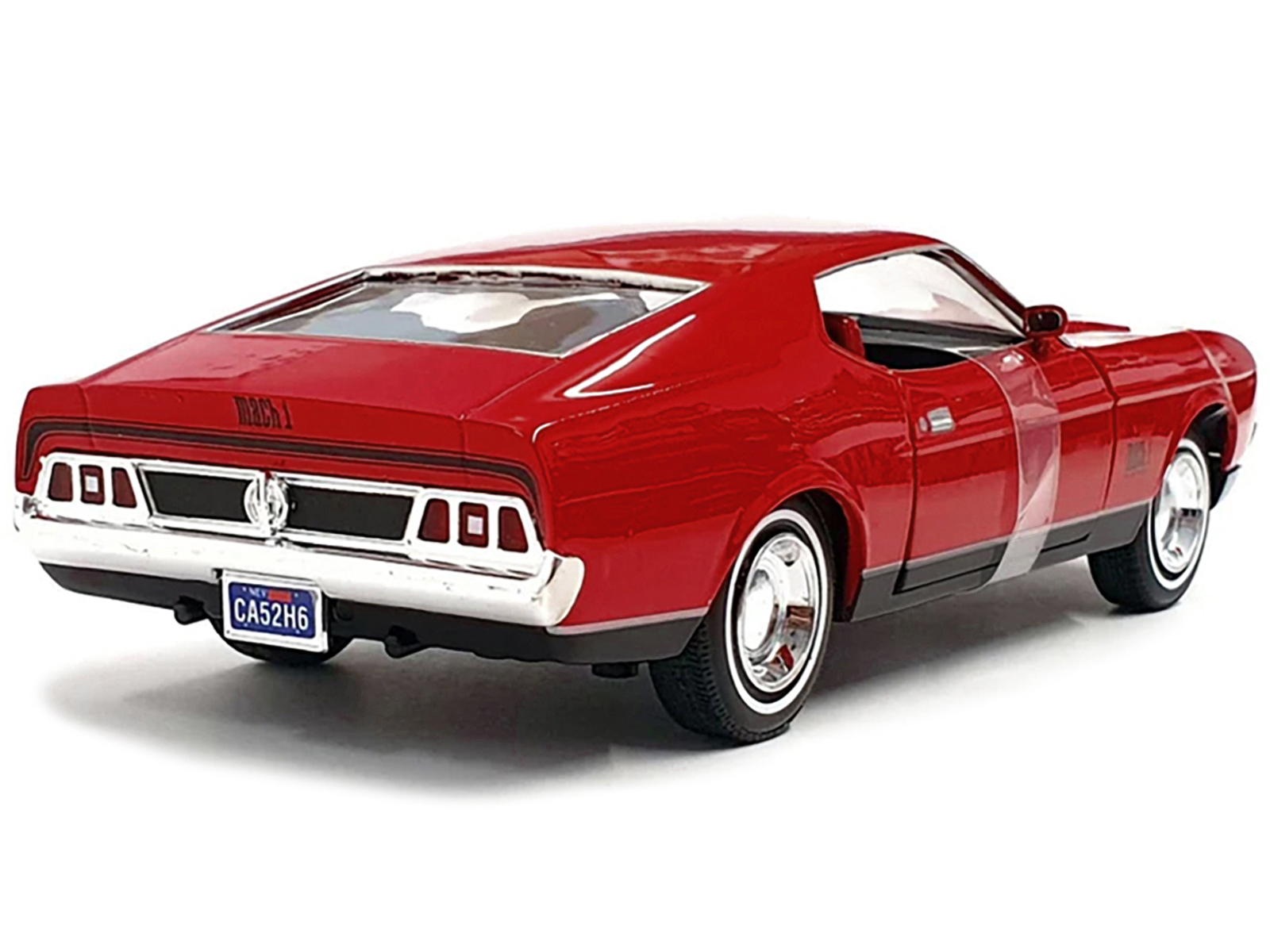 1967 Ford Mustang Shelby GT-500 Red Metallic and Gray Metallic with Star-Lord Diecast Figurine "Guardians of the Galaxy" "Marvel" Series 1/24 Diecast Model Car by Jada