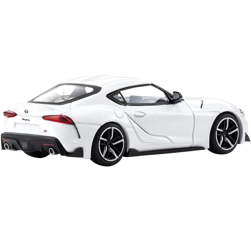 Toyota GR Supra RHD (Right Hand Drive) White 1/64 Diecast Model Car by Kyosho
