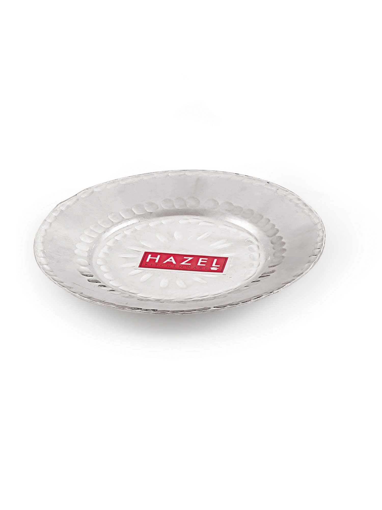 HAZEL Silver Aluminium Patila With Lid - Set of 5