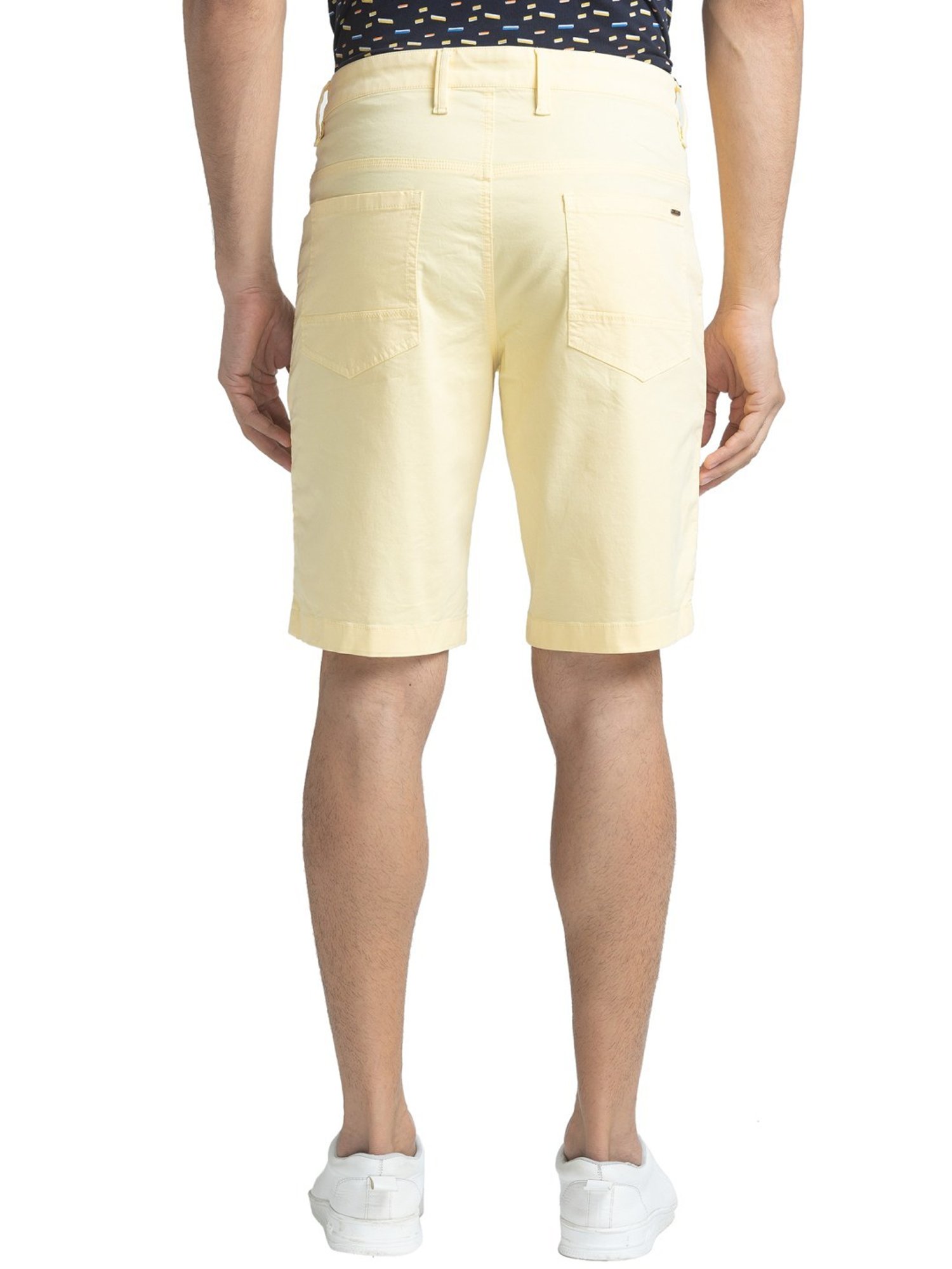 Parx Yellow Regular Fit Shorts