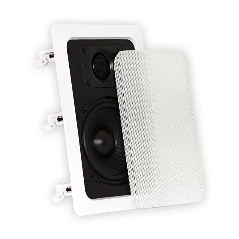 TS50W in Wall Speakers Surround Sound Home Pair White 525Inch