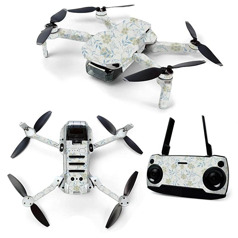 Skin for DJI Mavic Mini Portable Drone Quadcopter Jasmine | Protective Durable and Unique Vinyl Decal wrap Cover | Easy to Apply Remove and Change Styles | Made in The USA