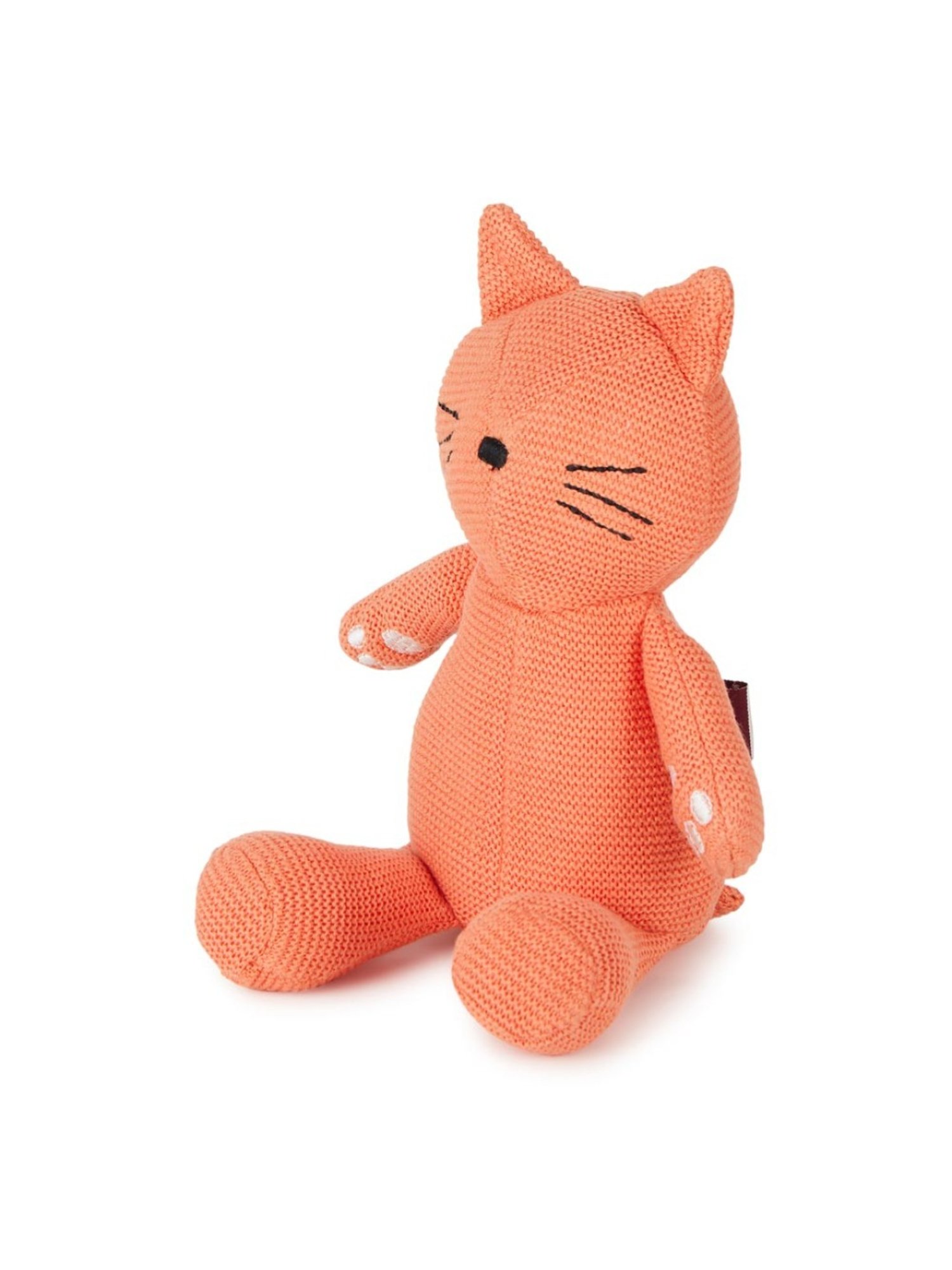 Fabindia Fabkids Toys Orange Cotton Cat Toy