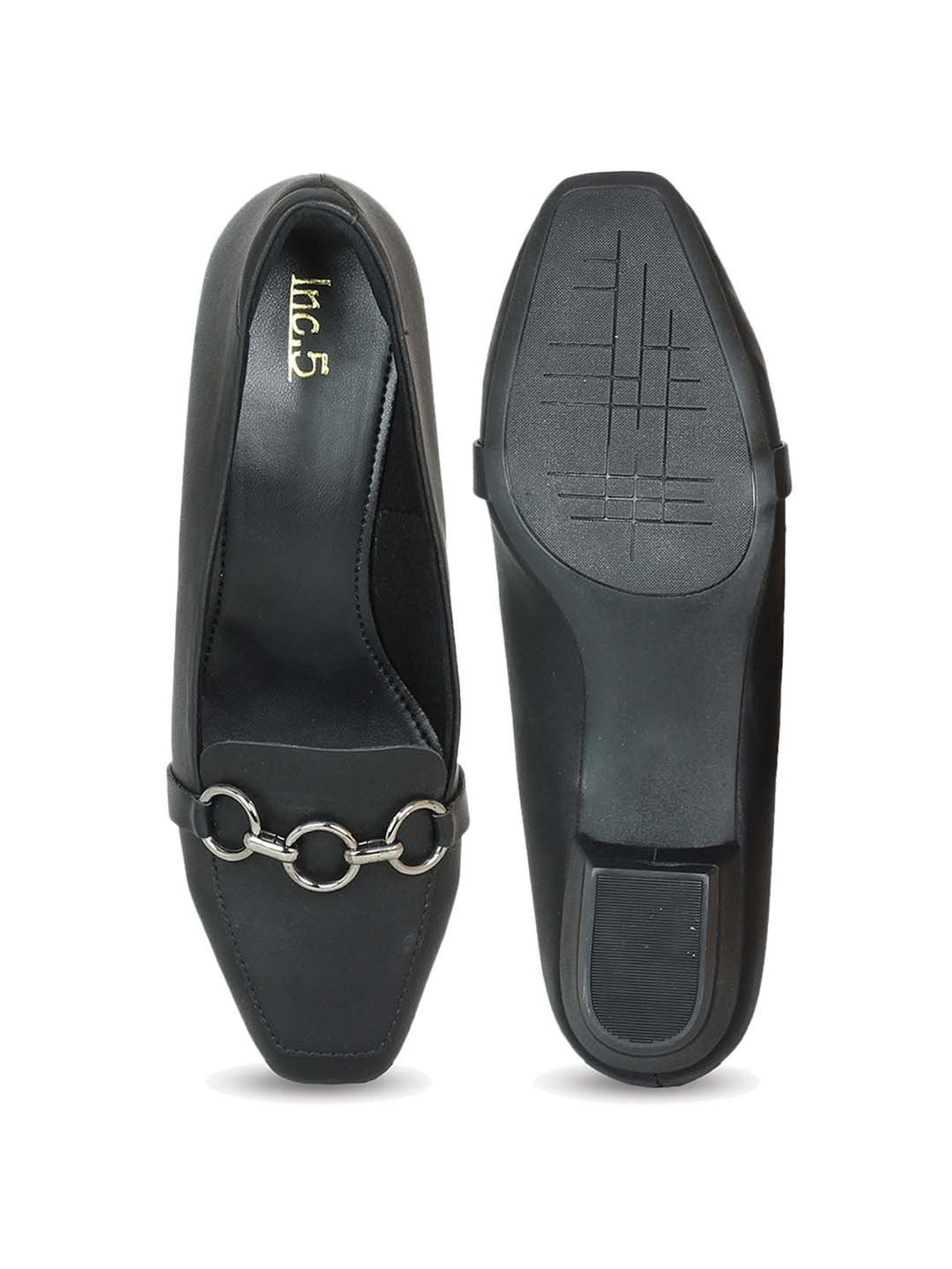 Inc.5 Women's Black Formal Loafers