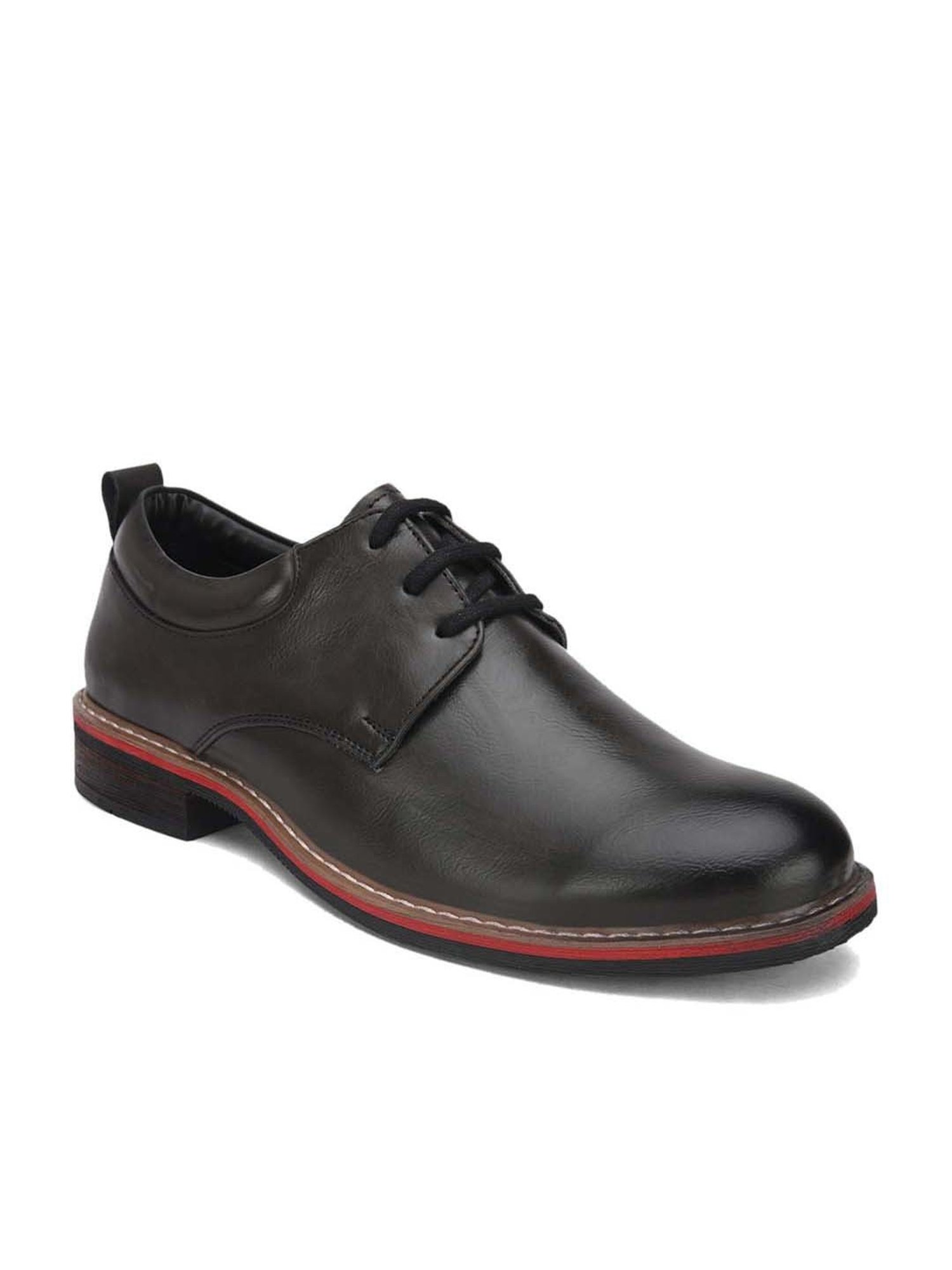 Hydes N Hues Men's Black Derby Shoes