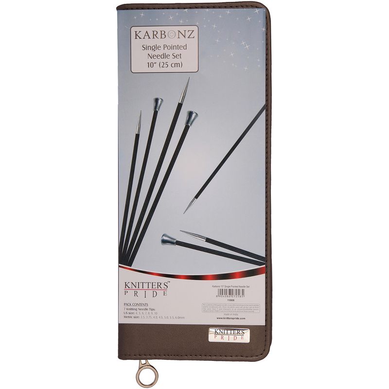 Knitter's Pride-Karbonz Straight Needle Set 10"