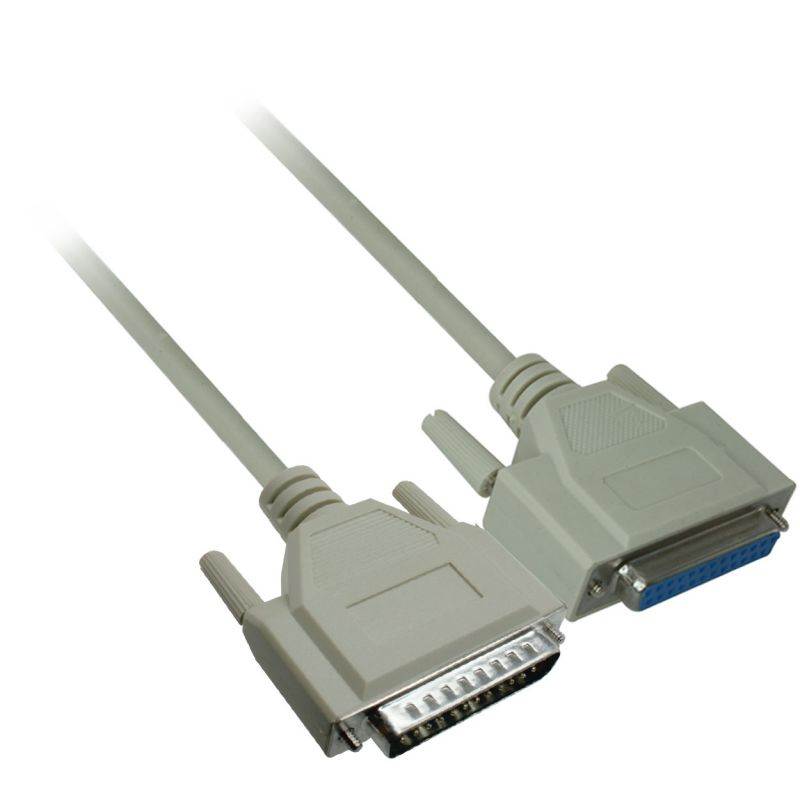 6 Foot RS-232 Serial Cable DB25 Extension Cable, Male to Female