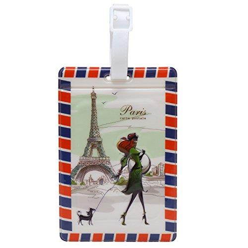 Coolrunner 3pcs Travel Luggage Label Straps Suitcase Name ID Address Tags Luggage Tags (Luggage Label)