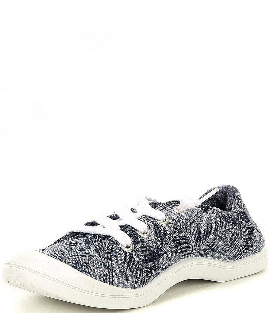 Roxy Bayshore III Canvas Leaf Print Slip-On Sneakers