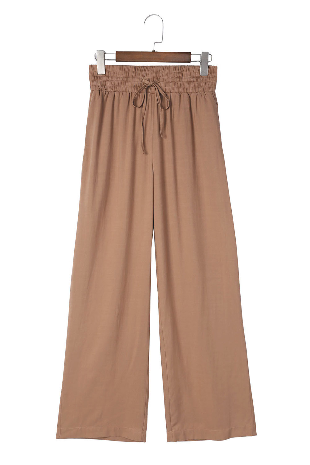Karen Kane Cropped Wide Leg Linen Blend Striped Pants