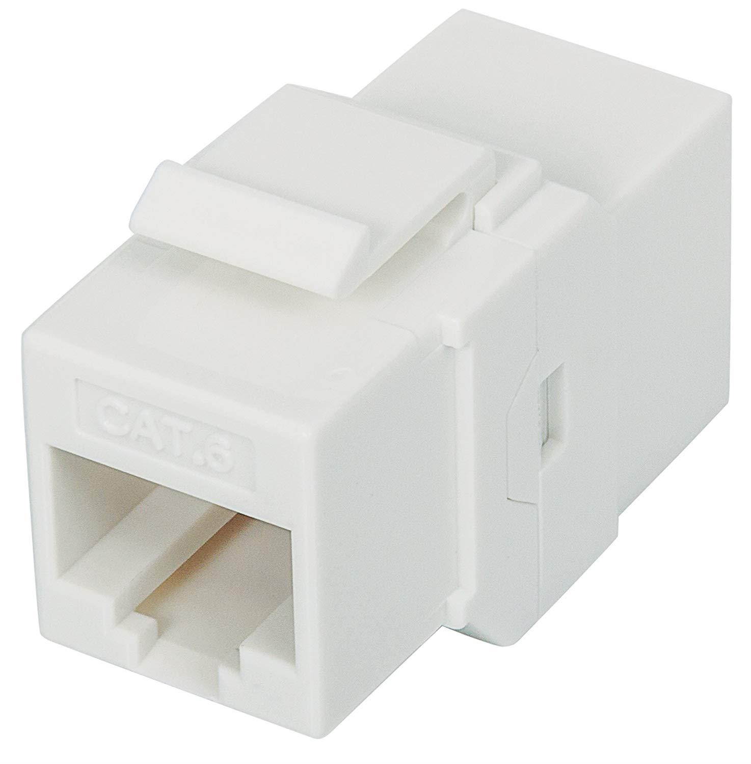 Intellinet, RJ45 Female to Female UTP CAT.6 Keystone Coupler, White