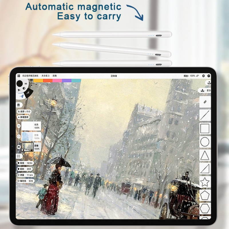 Bobora Stylus Pen, New Style Active Capacitor Pen Anti-error Tilt Painting Only for iPad/Pro/Air/Mini 2018/2019/2020