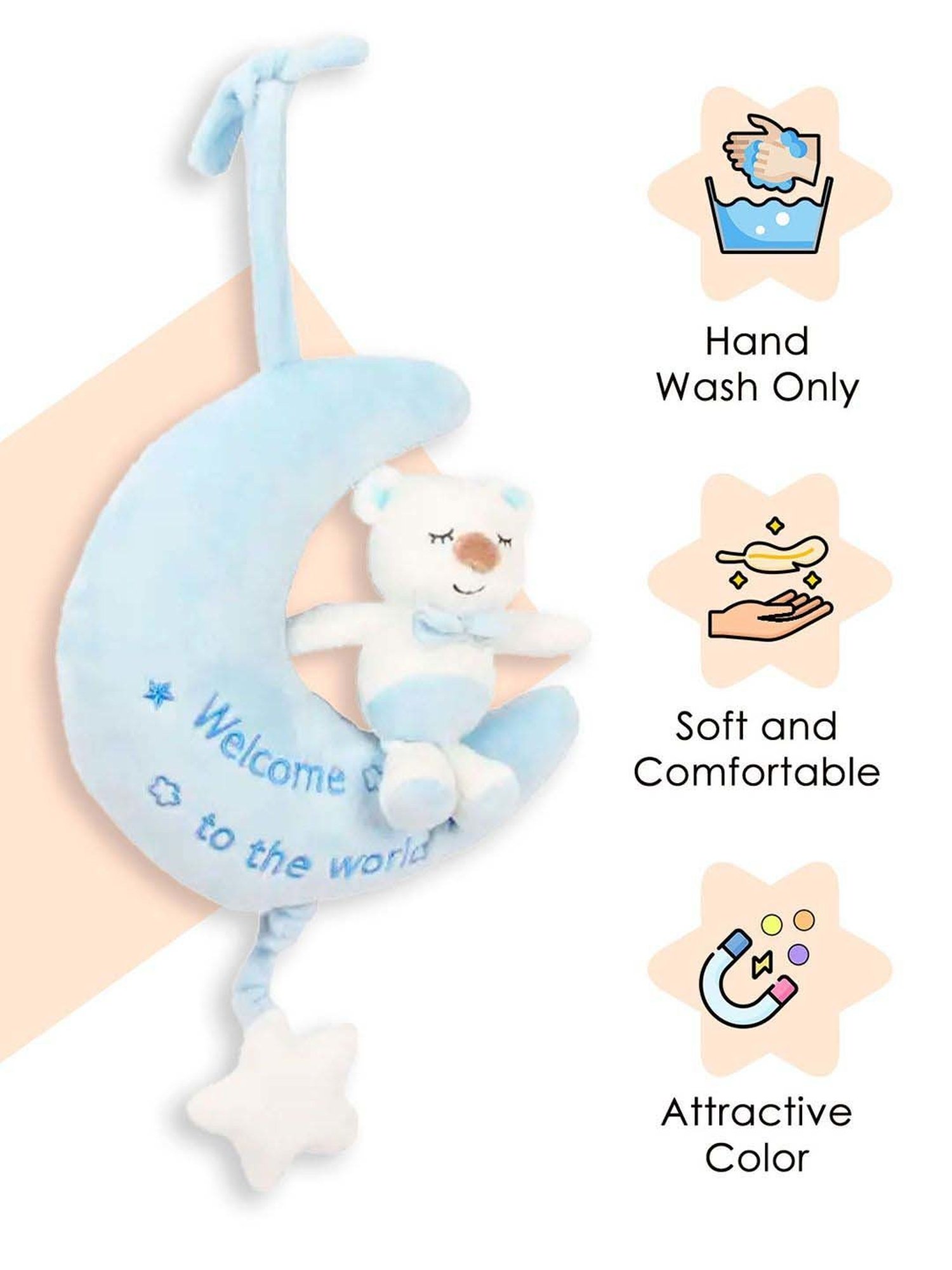 Baby Moo Kids Blue Pulling Toy