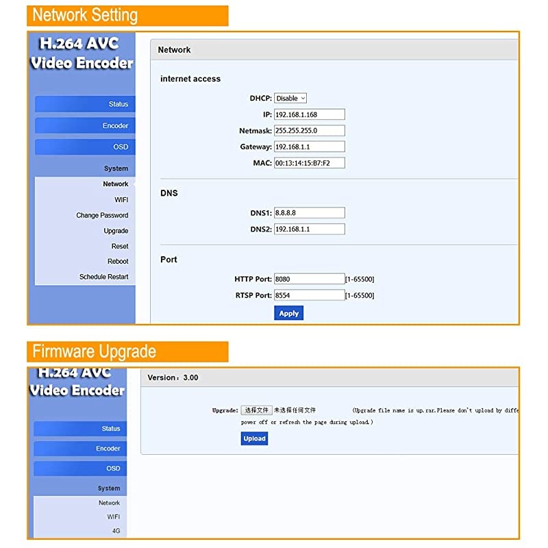 H.264 HDMI IP Video Streaming Encoder WiFi HD Video to RTMP RTMPS RTSP ONVIF HLS SRT Encoder for Facebook YouTube Twitch Live Streaming Broadcast