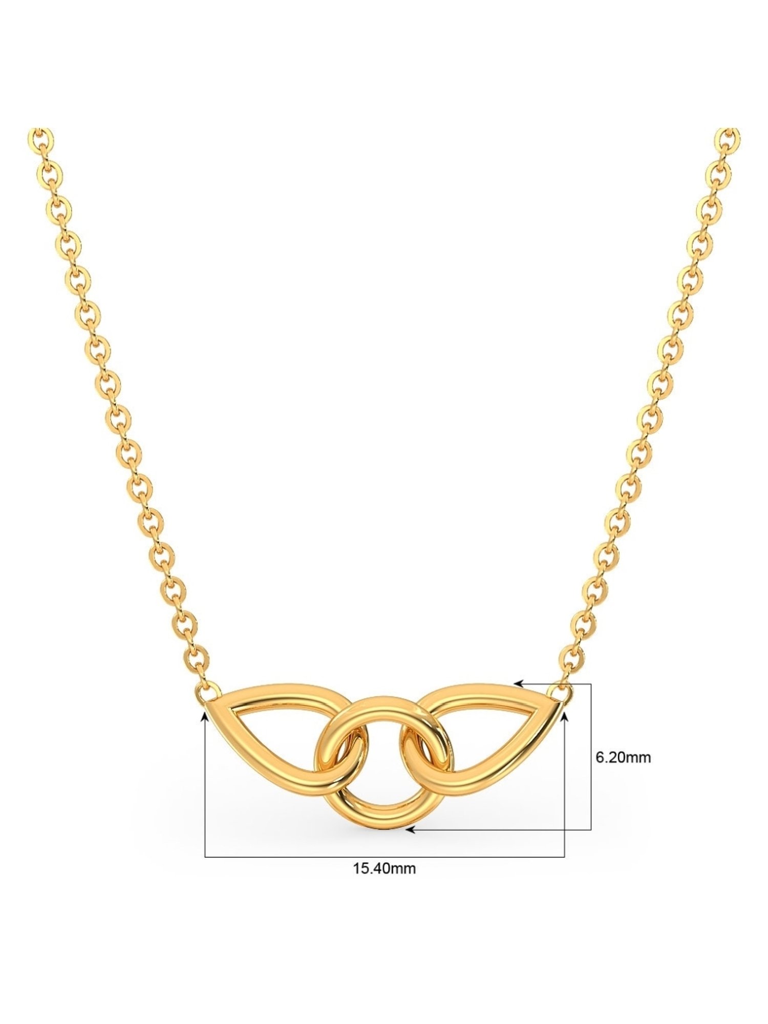 Joyalukkas 22k Love Embrace Gold Pendant