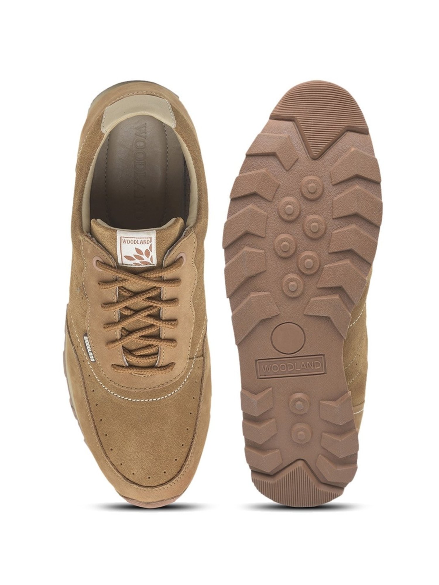 Woodland Men's Camel Casual Sneakers