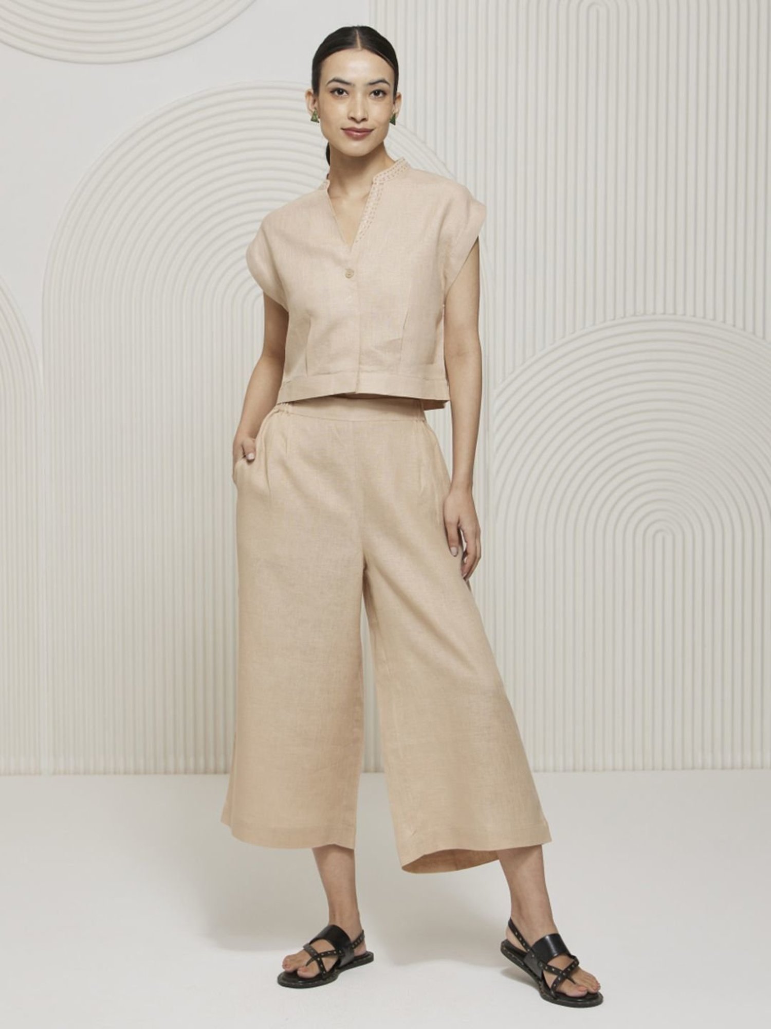 Melon by PlusS Blue Printed Shirt Pant Set