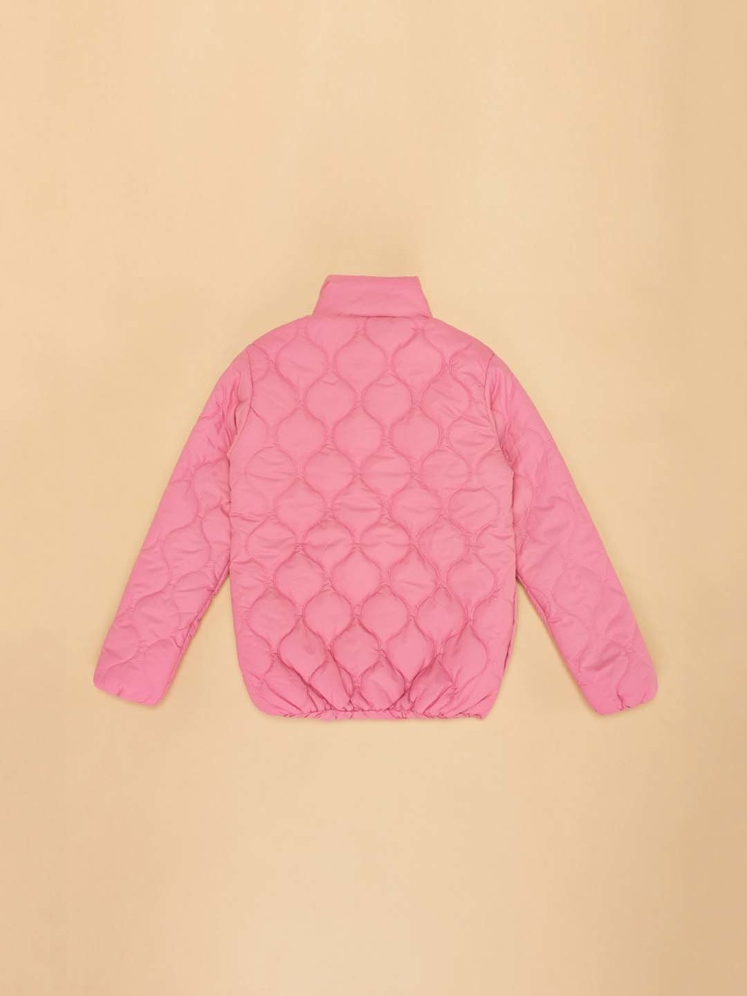 YU by Pantaloons Kids Pink Regular Fit Full Sleeves Jacket