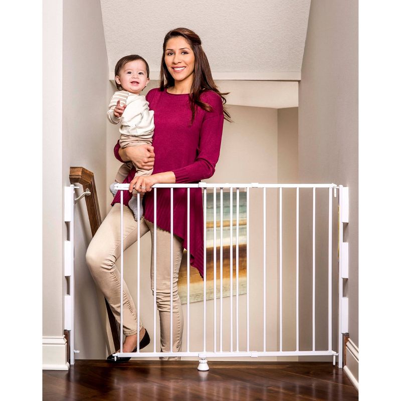 Regalo Top Of Stairs Metal Baby Gate