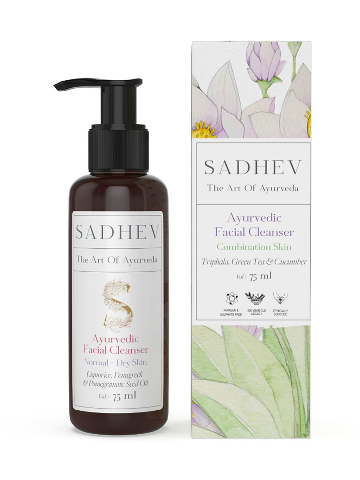 SADHEV The Art Of Ayurveda Ayurvedic Facial Cleanser Normal - Dry Skin - 75 ml