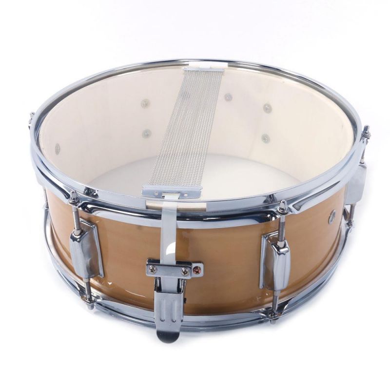 Snare Drum 14" x 5.5" Poplar Wood & Metal Shell Percussion Wood Color