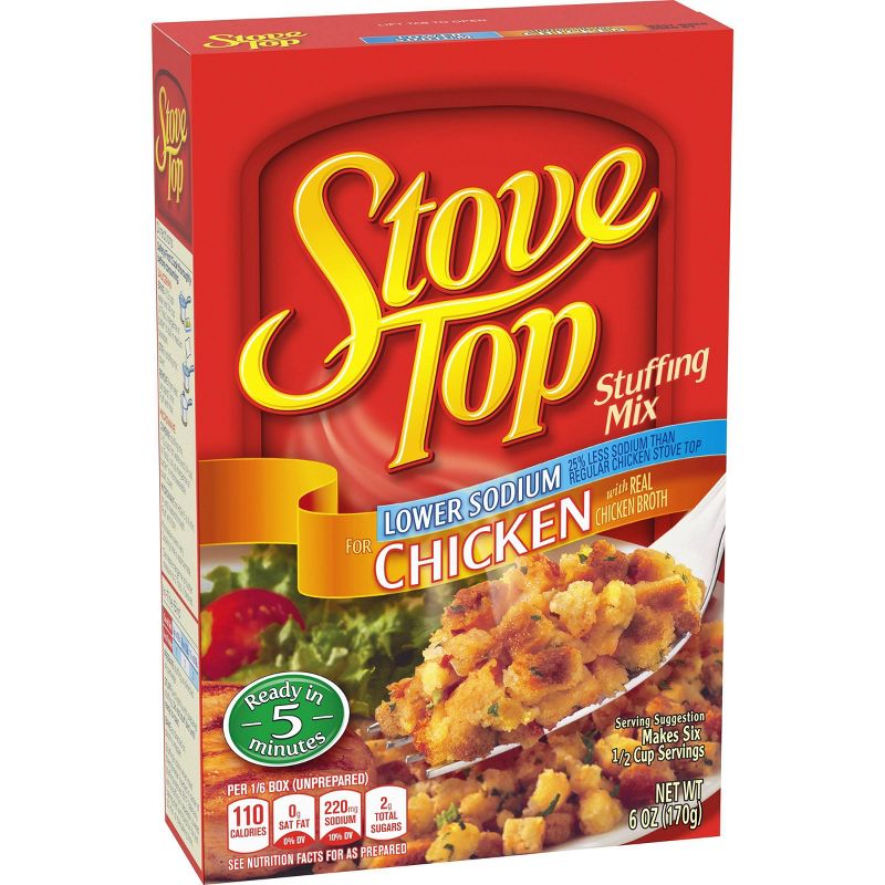 Stove Top Lower Sodium Stuffing Mix for Chicken 6oz