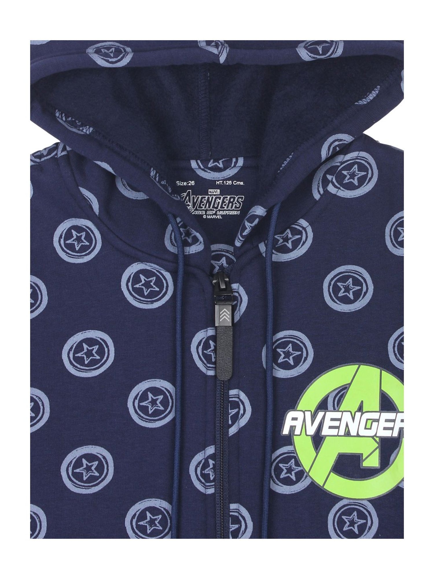 Proteens Kids Navy Cotton Printed Hoodie