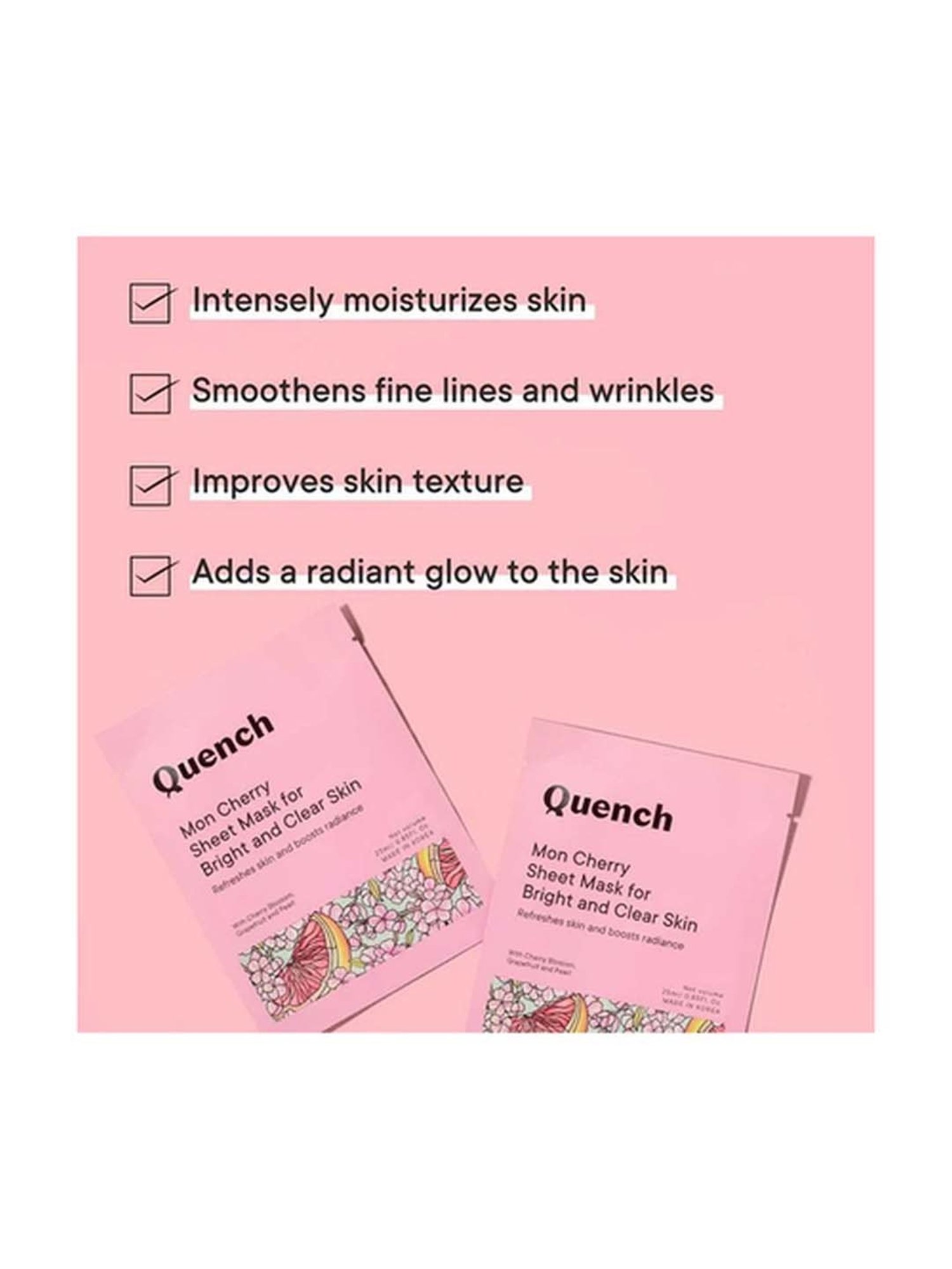 MONDSUB WitchHazel+Lavender+Q10 Sheet Masks (Pack of 3) - 20 gm Each
