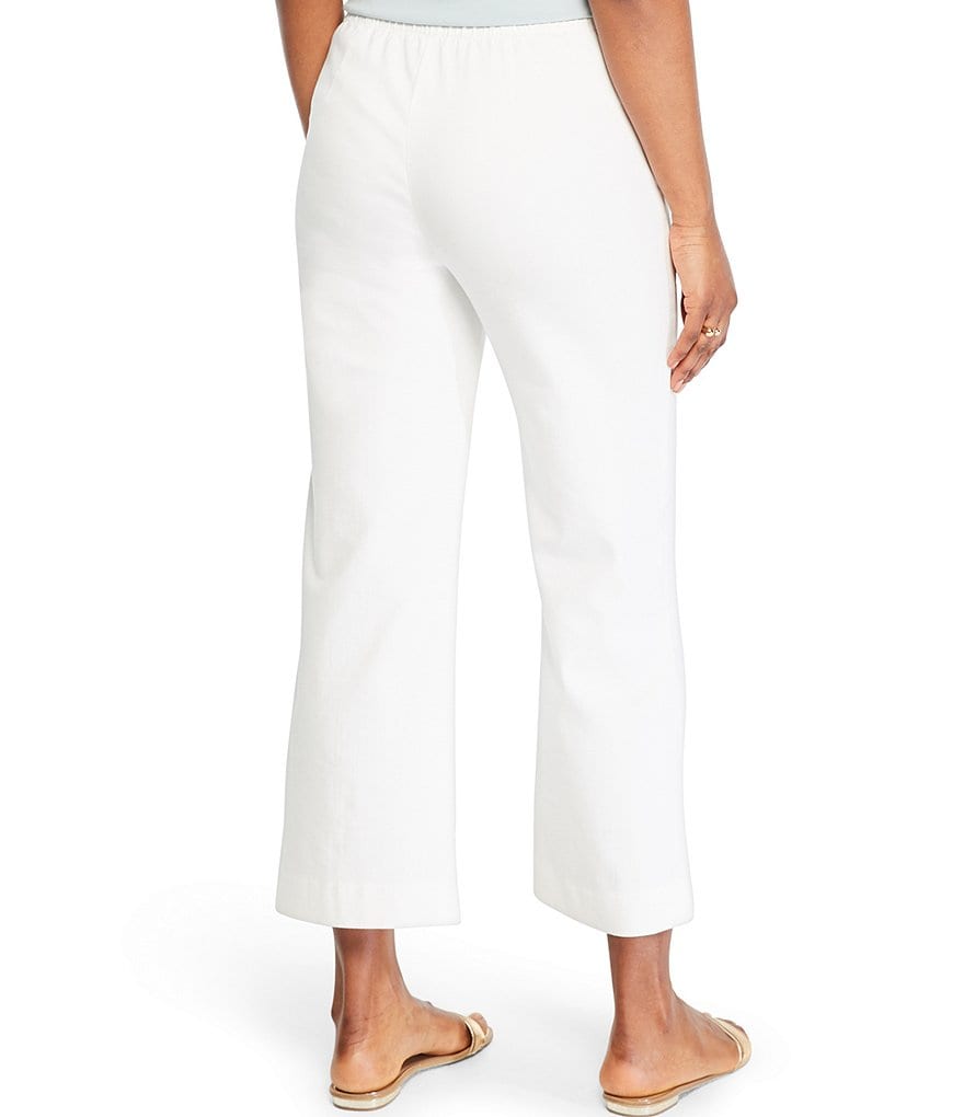 NIC + ZOE Stretch Denim Slim Fit Wide Leg Cropped Pull-On Pants