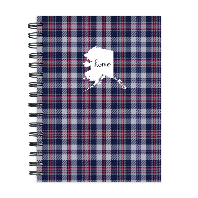 Journal 7.25" x 9.25" Alaska Home - Plaid