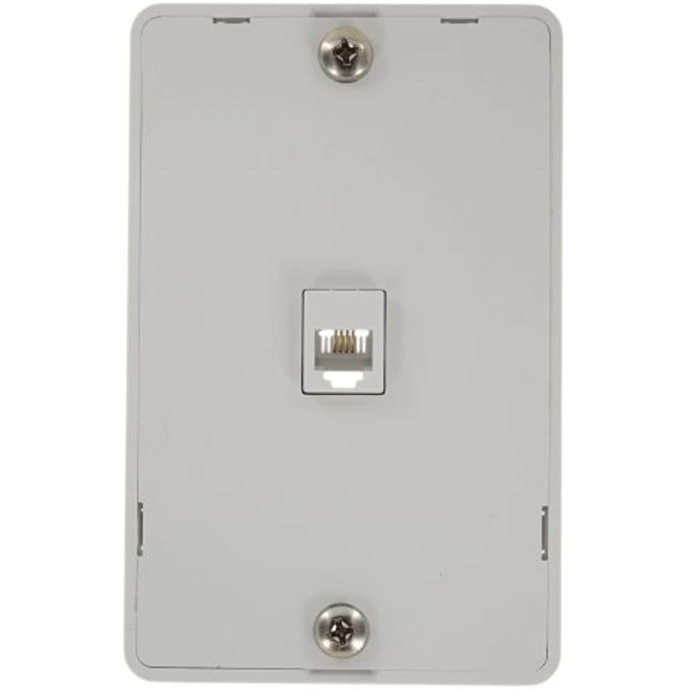 Screw Terminal Phone Jack White