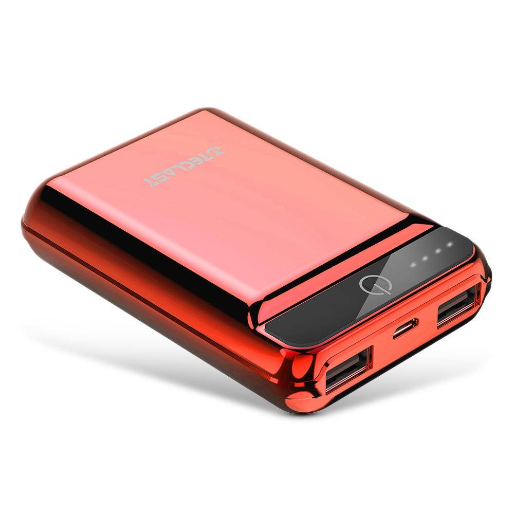Power Bank 10000mAh High Capacity External Battery Pack Powerbank Cell Phone Battery Backup Charger with Dual Input & Output Compatible iPhone X 8 7 Plus, iPad Tablet & More