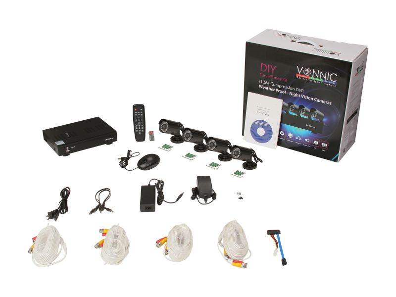 Vonnic DK8-K4804CCD 8 Channel DVR with 4 CCD Cameras