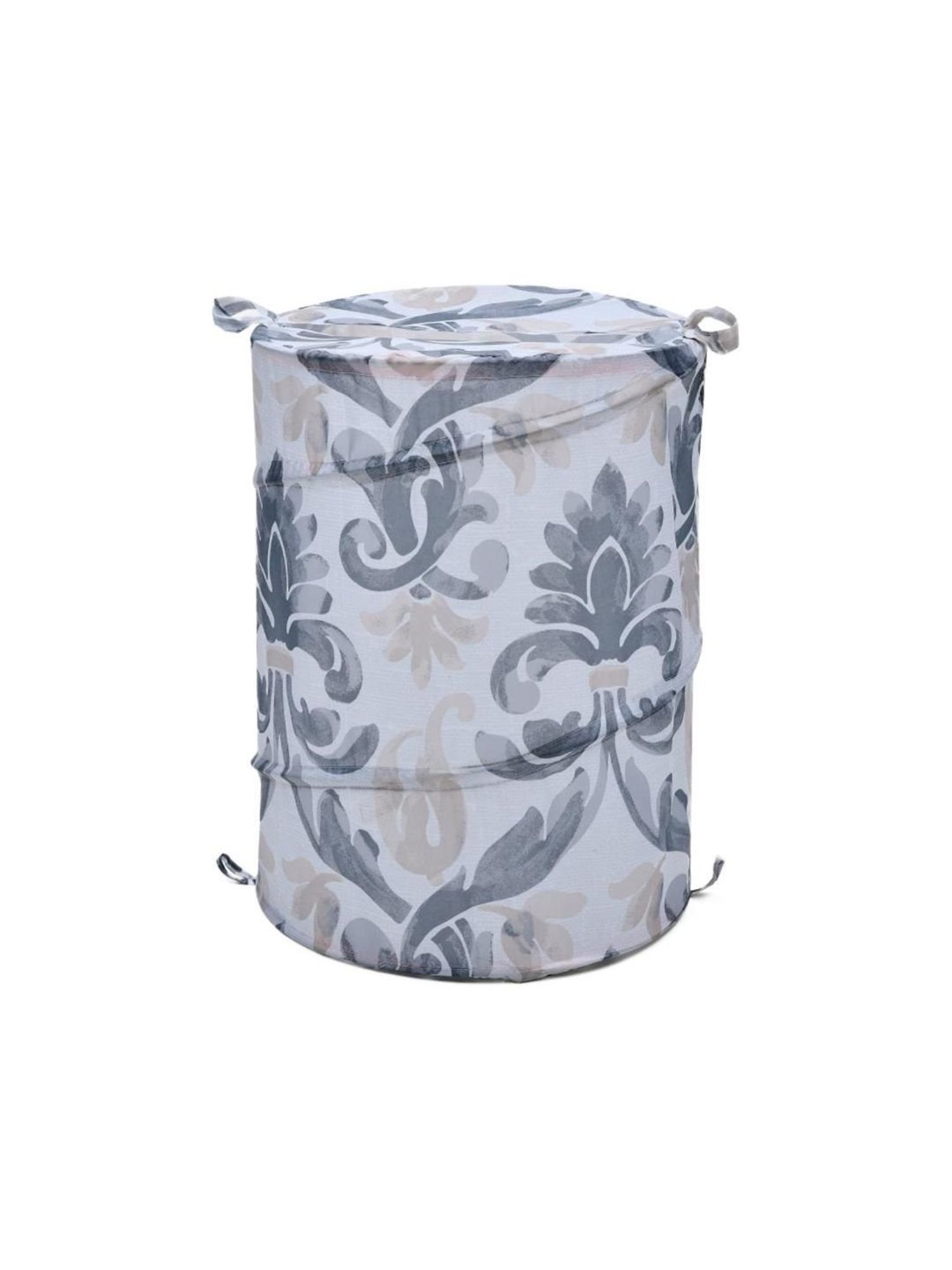 @home Nilkamal Brown Polyester Bath Utility Accessories - Set of 3