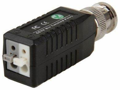 128 (64 Pack of 2) Mini CCTV BNC Video or audio Balun (DSC-TP2AL)